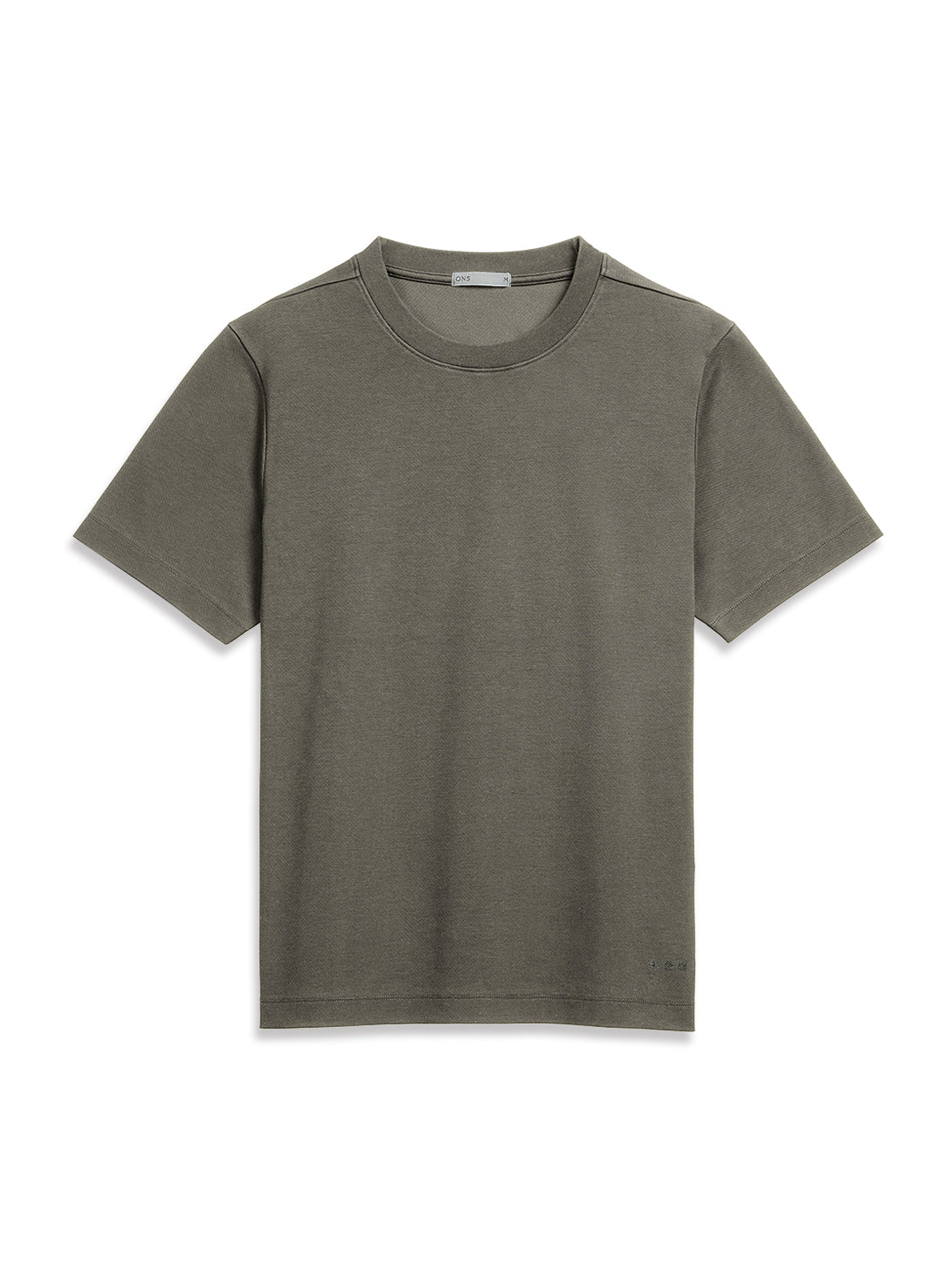 Castor Grey Alphabet Crew Neck Tee Mens Stretch Comfort Tee Relaxed Fit Tee Short Sleeve Shirt 