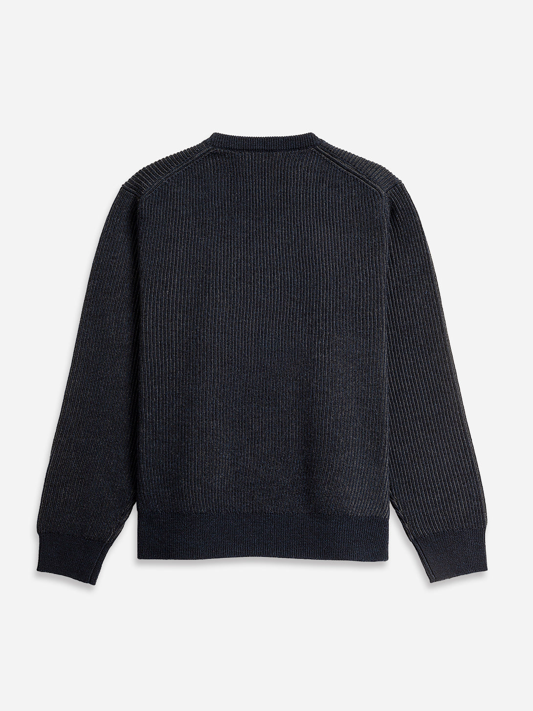 Navy Heather Chapman Crew Neck Pullover Mens Sweater Pullover Crew Neck Soft Merino Wool Sweater