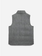 Dk Charcoal Heather Raul Puffer Vest Mens Vest Jacket Turtleneck Collar Soft Heather Fabric Mens Vest 