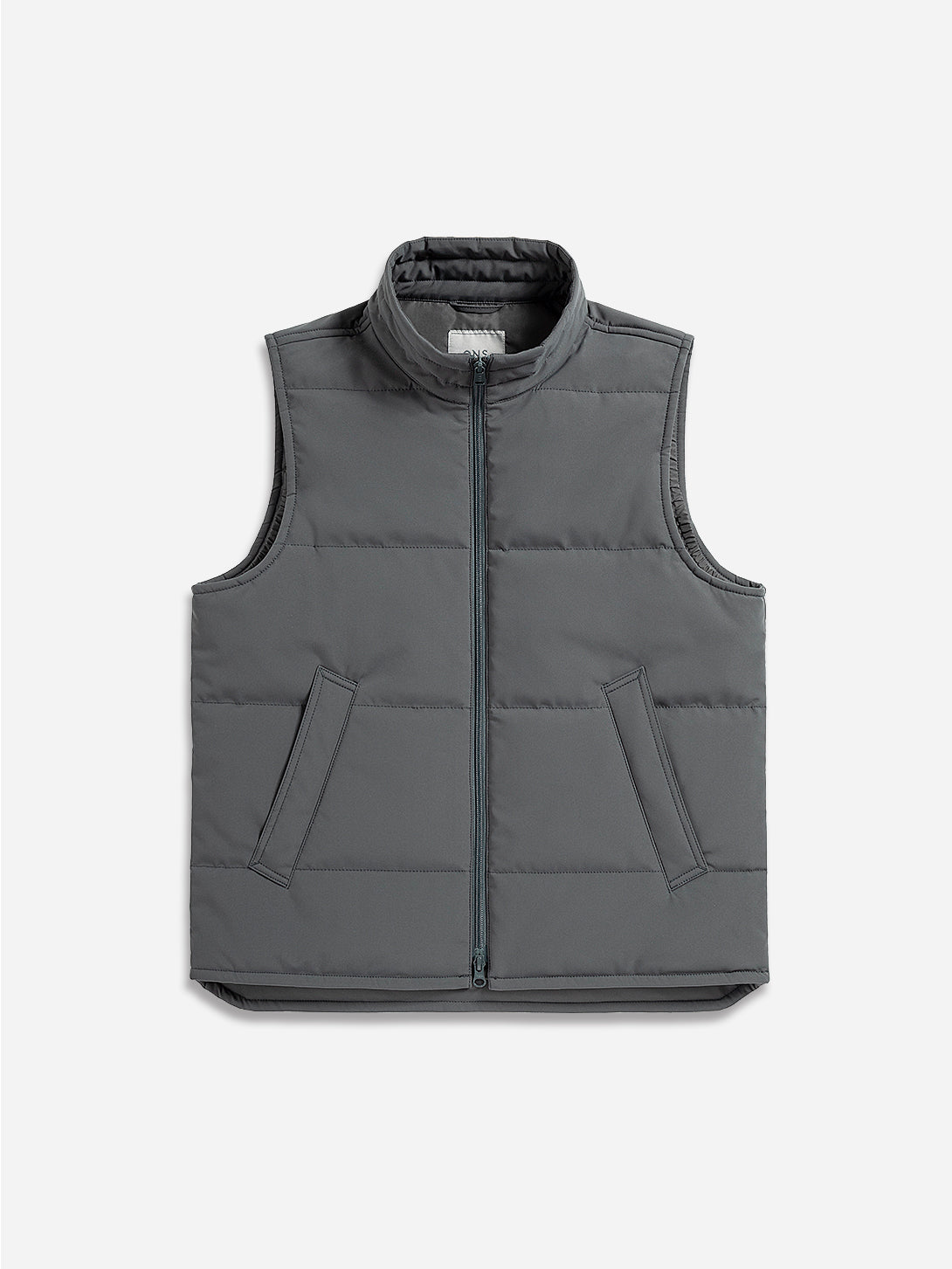 Grey Vertex Vest Mens Puffer Light Weight Vest Padded Jacket Zip Up Vest 