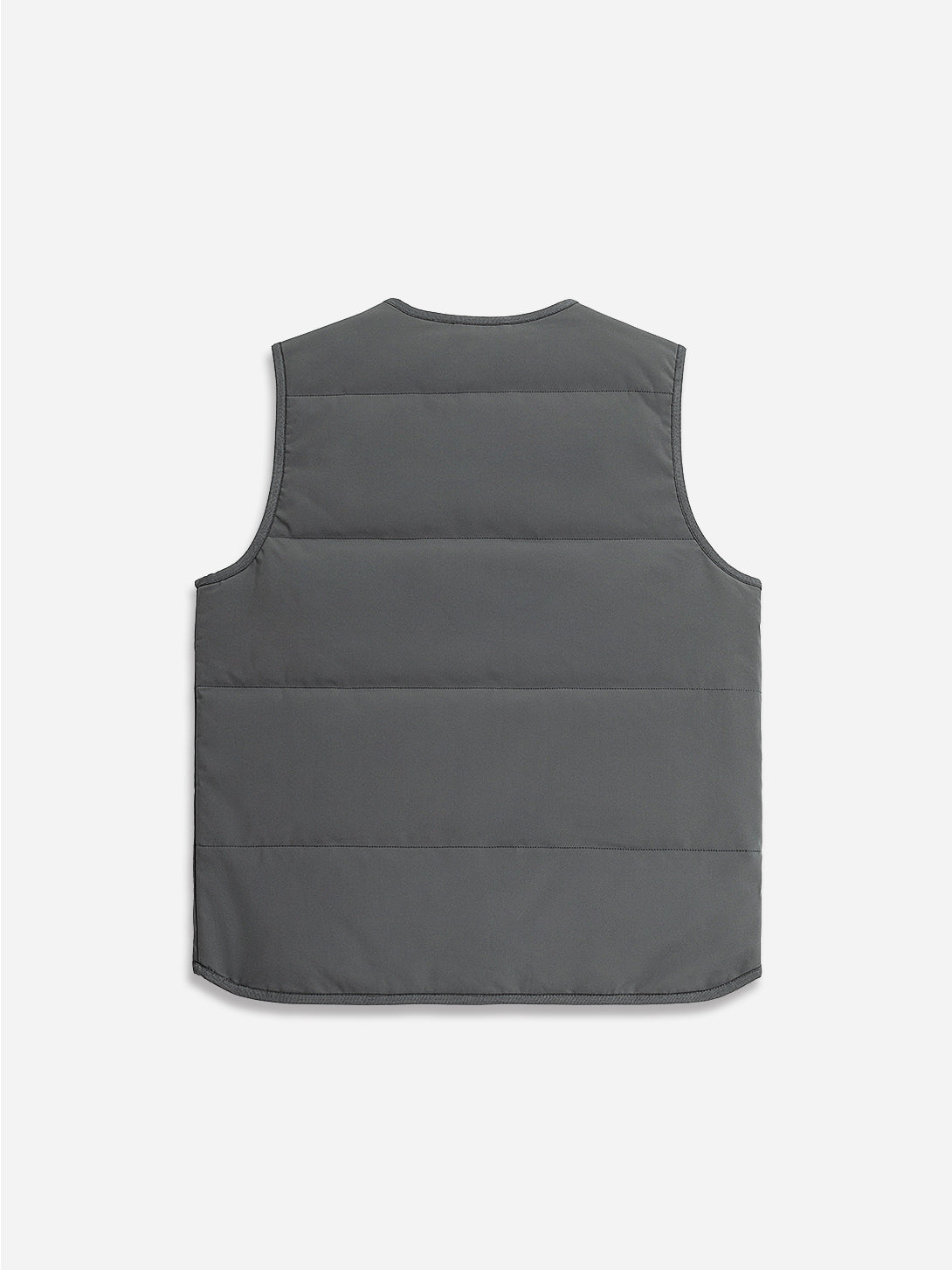 Grey Herron Vest Mens Padded Grey Vest V Neck Design Light Weight Outerwear 