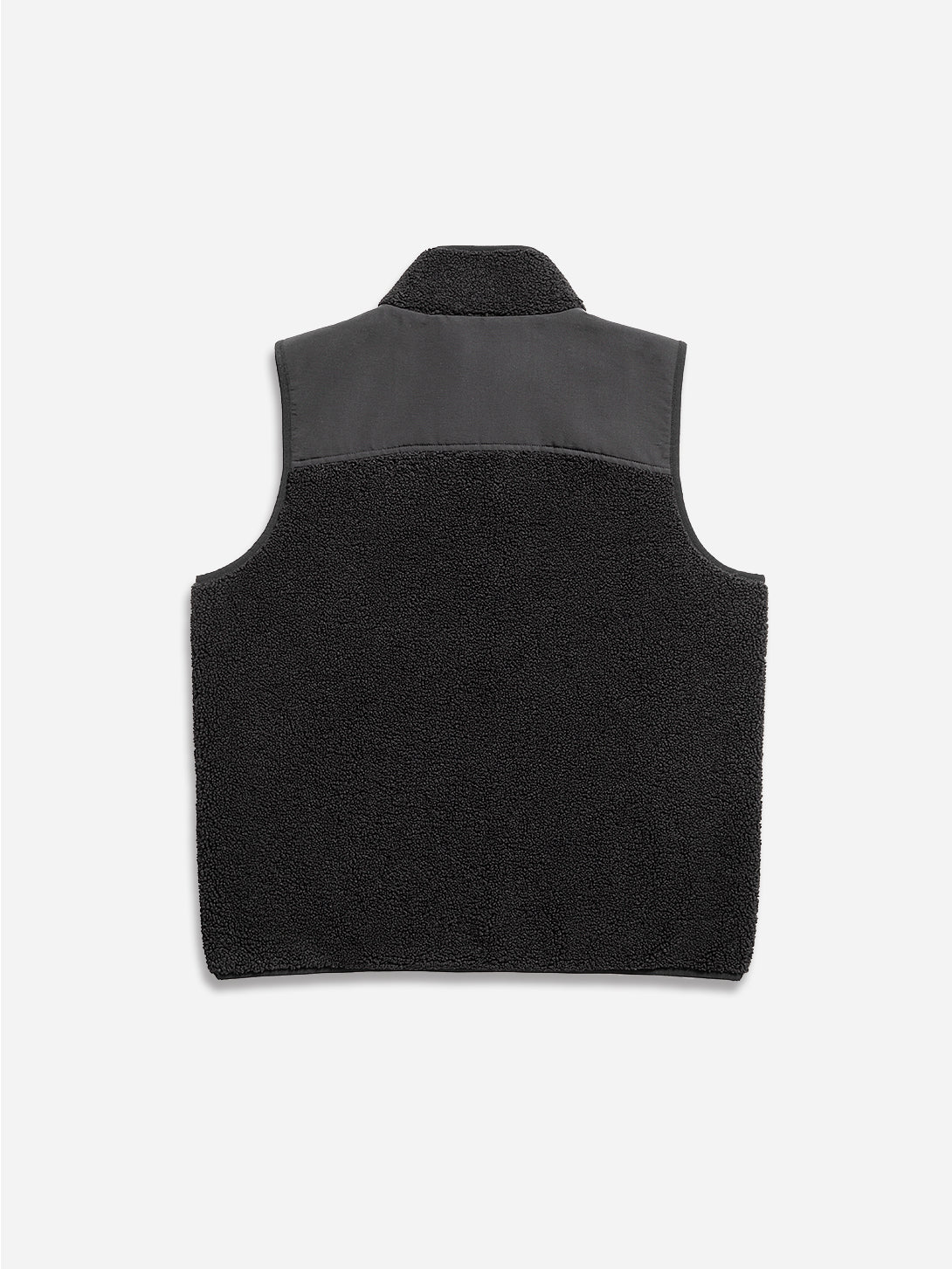 Black Thompson Sherpa Vest Mens Temperature Regulated Vest Sherpa Soft Construction Utility Zippers Outdoor Vest 