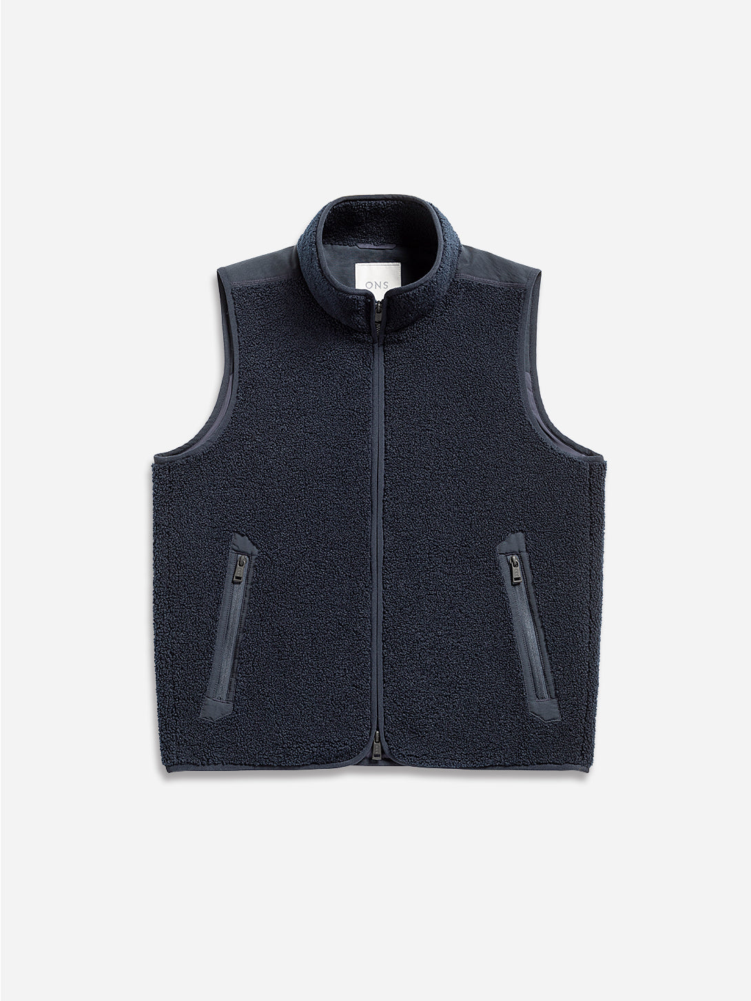 Dk Navy Thompson Sherpa Vest Mens Temperature Regulated Vest Sherpa Soft Construction Utility Zippers Outdoor Vest 