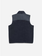 Dk Navy Thompson Sherpa Vest Mens Temperature Regulated Vest Sherpa Soft Construction Utility Zippers Outdoor Vest 