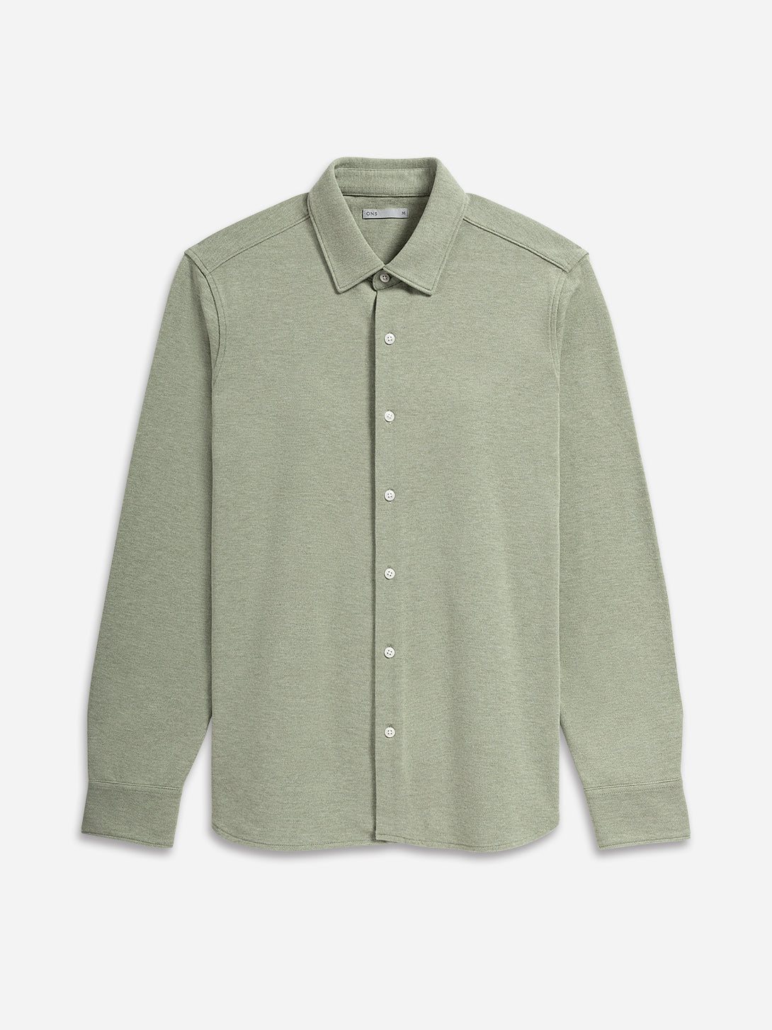 Olive Heather Darcy Heather Shirt Mens Button Up Point Collar Shirt Green Casual Long Sleeve Collared Work Shirt