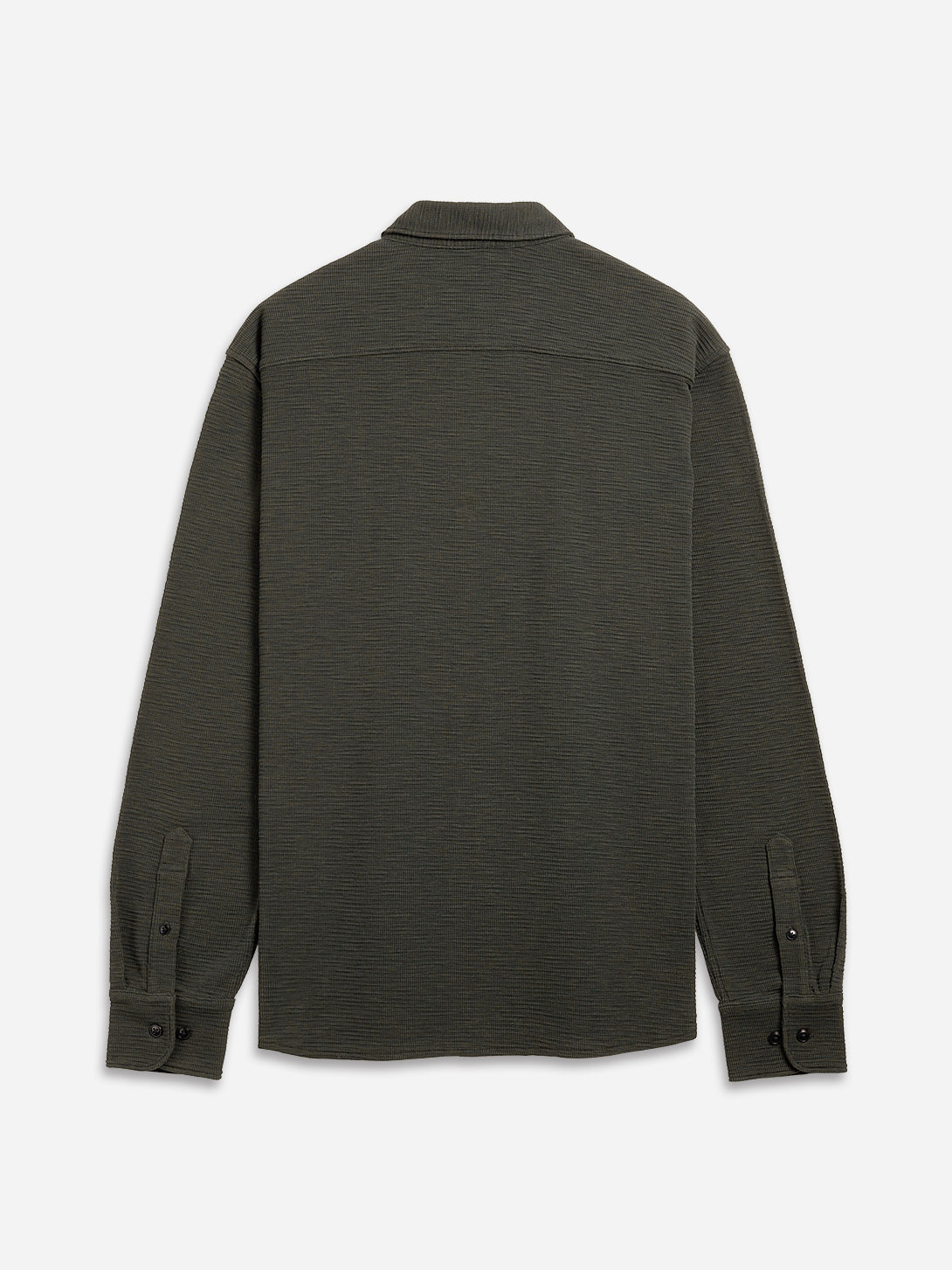 Peat Darcy Slub Waffle Shirt Mens Waffle Textured Knit Button Up Shirt Waffle Design Comfort Stretch Shirt Collared