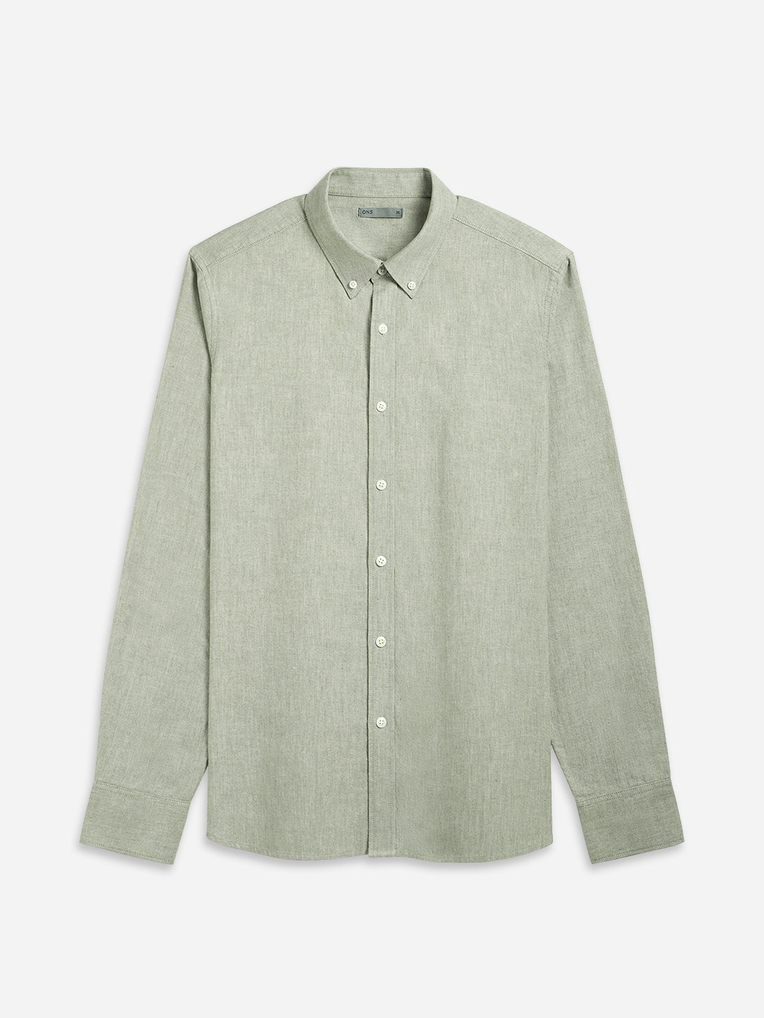 Moss Green Heather Fulton Heather Oxford Shirt Mens Oxford Button Down Dress Shirt Work Long Sleeve Shirt Button Collar Heather Oxford 