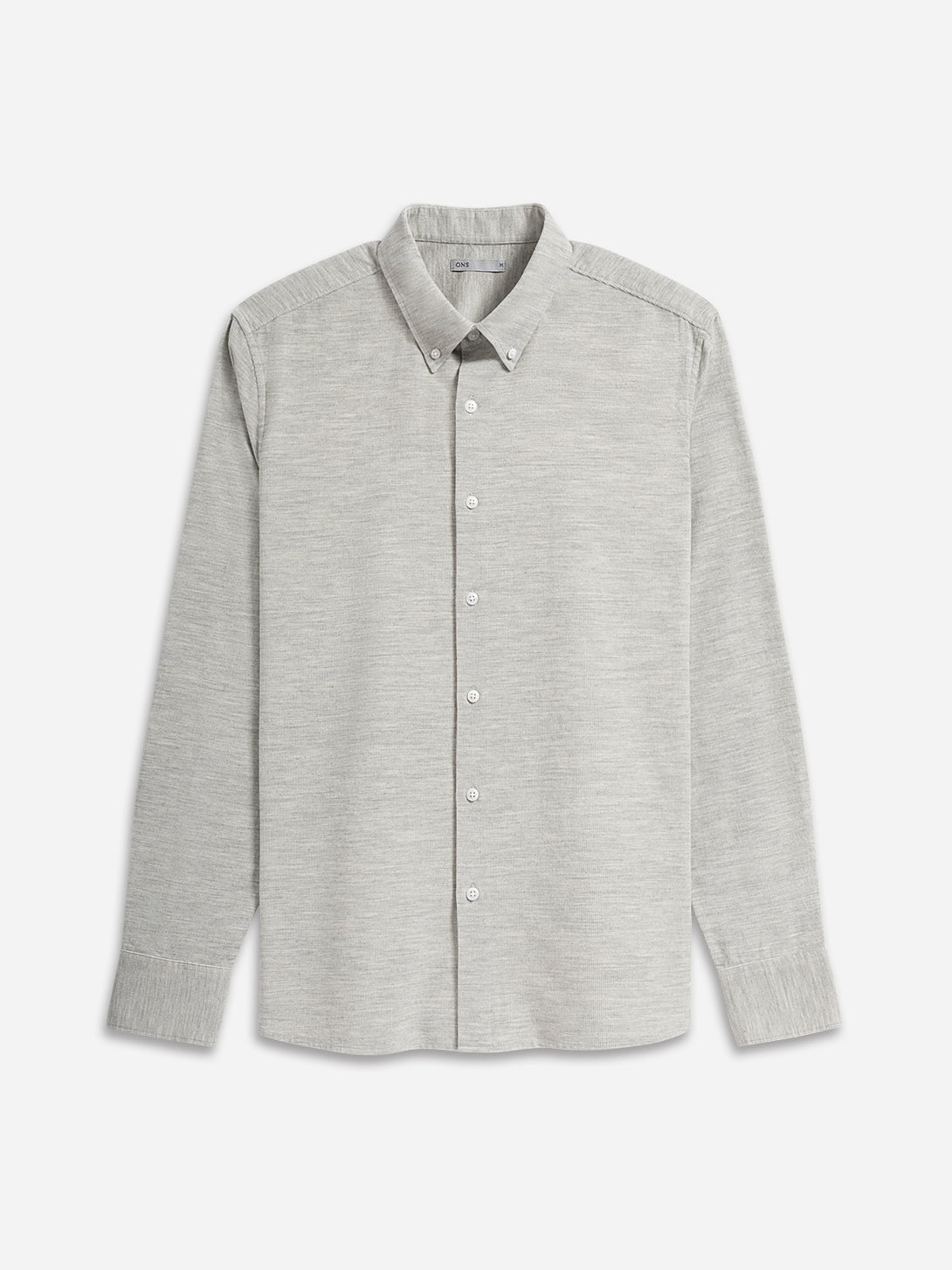 Lt Grey Heather Fulton Heather Corduroy Shirt Mens Button Down Shirt Soft Heather Fabric Lightweight Casual Button Down 
