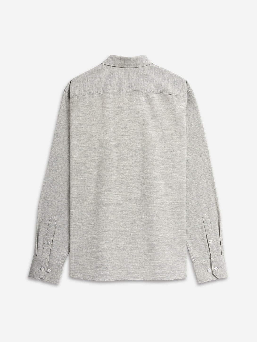 Lt Grey Heather Fulton Heather Corduroy Shirt Mens Button Down Shirt Soft Heather Fabric Lightweight Casual Button Down 