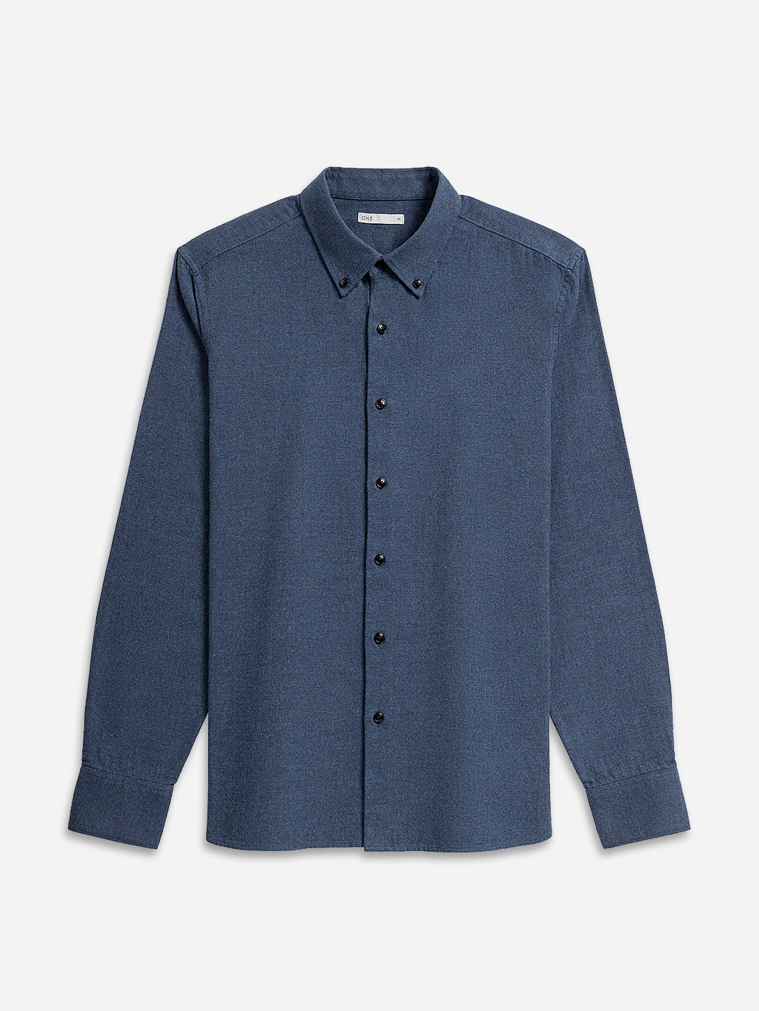 Dk Blue Heather Fulton Heather Flannel Shirt Mens Button Down Flannel Shirt Long Sleeve Button Down Collar Flannel