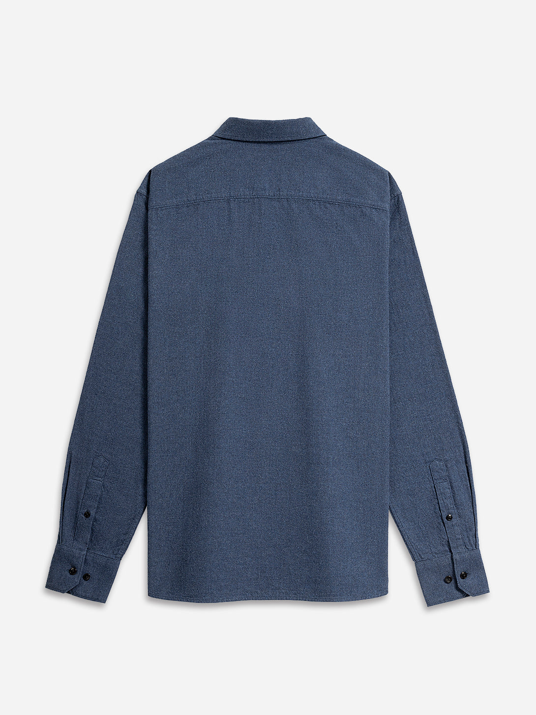 Dk Blue Heather Fulton Heather Flannel Shirt Mens Button Down Flannel Shirt Long Sleeve Button Down Collar Flannel