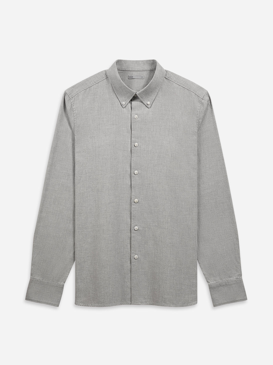 Lt Grey Heather Fulton Flannel Twill Shirt Mens Button Down Collared Shirt Dress Work Shirt Soft Flannel Fabric