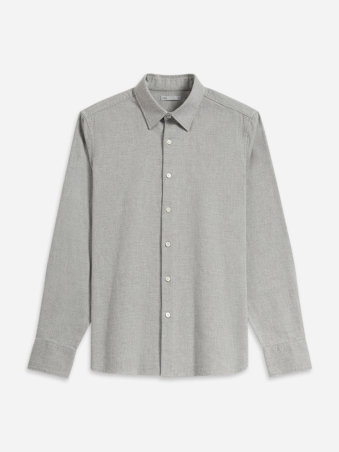 Grey Heather Arik Flannel Shirt Mens Point Collar Flannel Shirt Casual Button Up Shirt Soft Fabric 