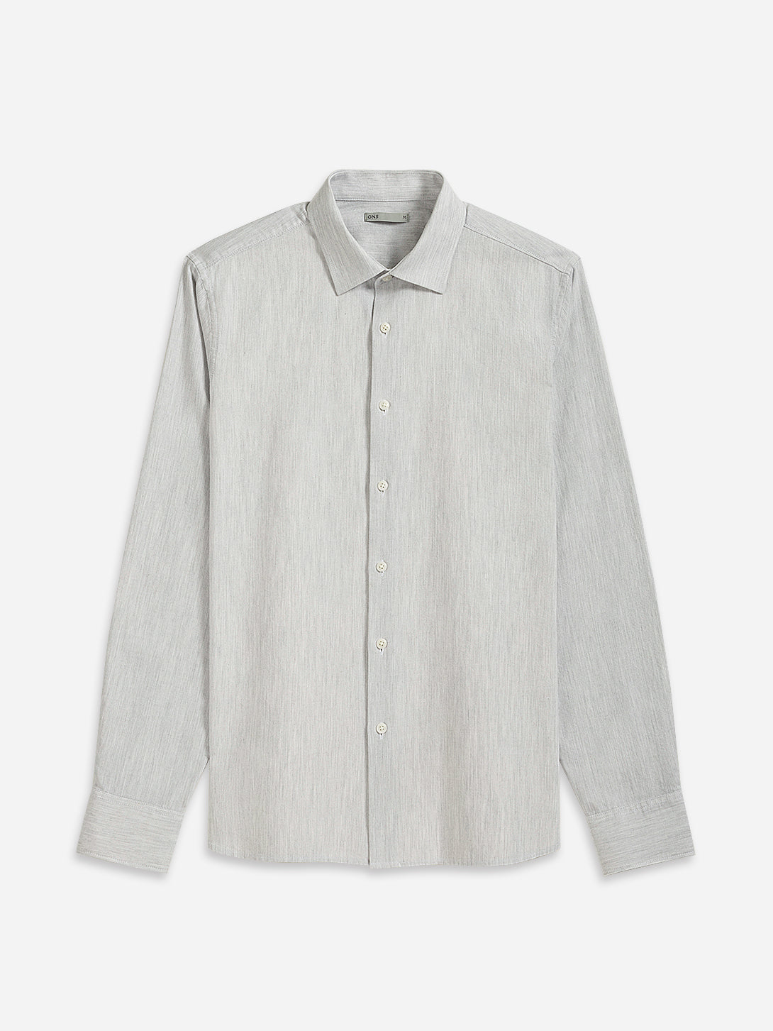 Lt Grey Heather Adrian Heather Oxford Shirt Spread Collar Oxford Dress Shirt Casual Formal Button Up Long Sleeve Work Shirt 