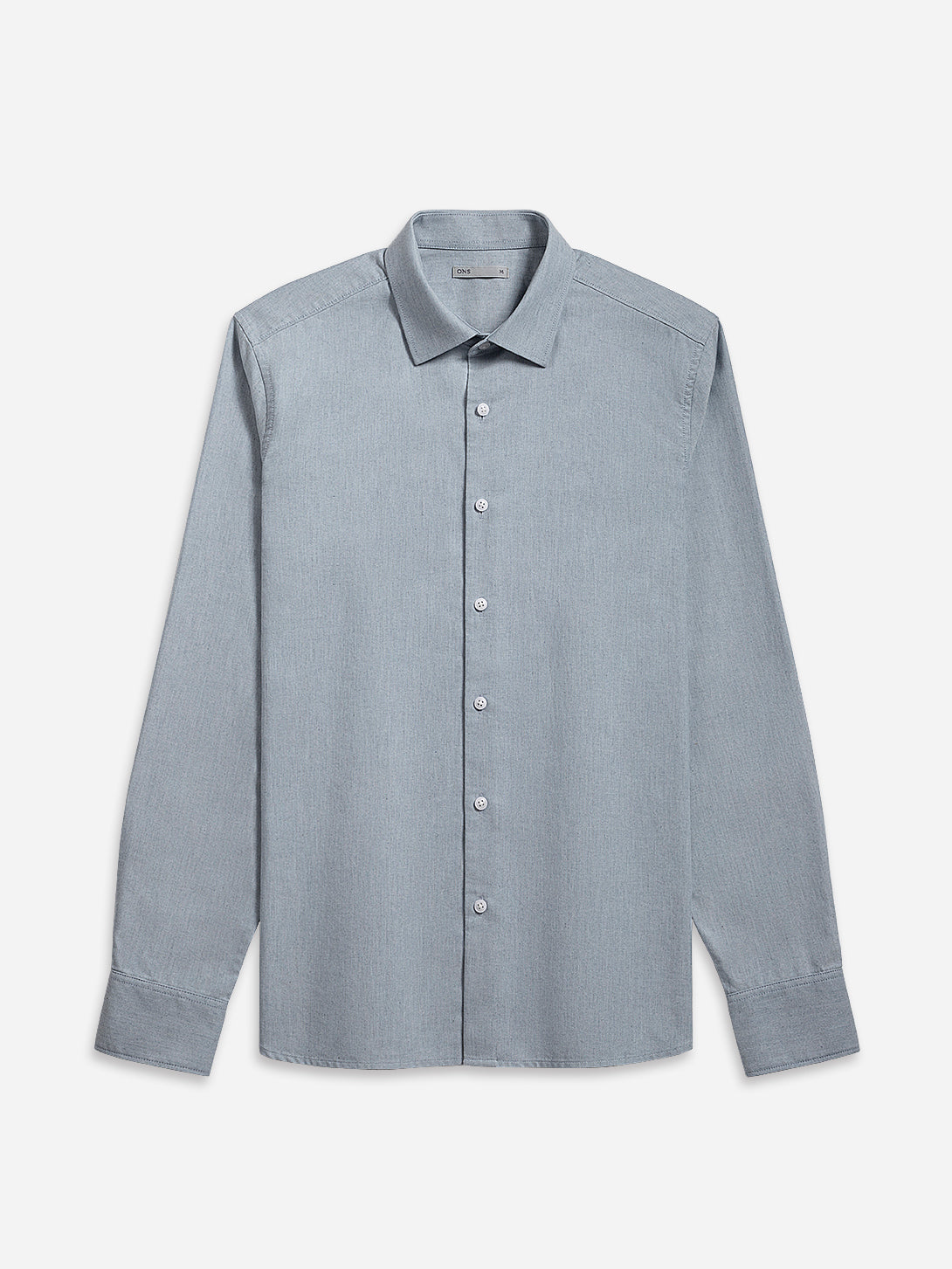 Dk Blue Heather Adrian Heather Oxford Shirt Spread Collar Oxford Dress Shirt Casual Formal Button Up Long Sleeve Work Shirt 