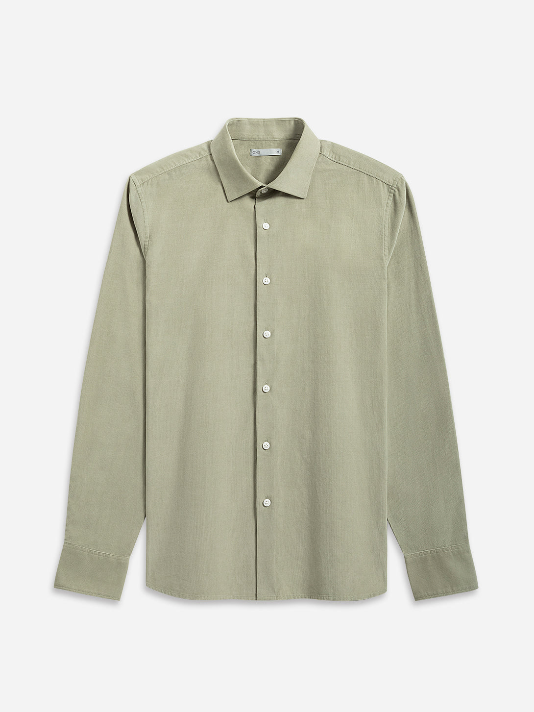 Seagrass Adrian Corduroy Shirt Mens Button Up Spread Collar Shirt Lightweight Corduroy 