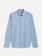 Lt Blue Heather Adrian Heather Herringbone Shirt Mens Light Weight Spread Collar Dress Shirt Button Up Herringbone Pattern Heather Soft Work Shirt 