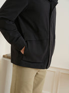 Black Julian Omni Jacket Mens Weather Jacket Lightweight Layering Outerwear ONS Clothing