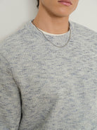Cloudy Grey Astor Cloud-Knit Sweatshirt Mens Lightweight Pullover Sweatshirt ONS Clothing