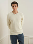 Off White Deon Crochet Sweatshirt Mens Lightweight Pullover Long Sleeve ONS Clothing 