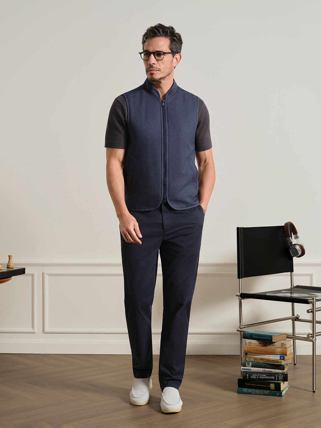 Shadow Navy Rider Stretch Chino Mens Tapered Chino Pants Cotton Pants ONS Clothing 