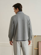 Grey Heather Corsa Woolly Overshirt Mens Layering Overshirt ONS Clothing