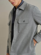 Grey Heather Corsa Woolly Overshirt Mens Layering Overshirt ONS Clothing