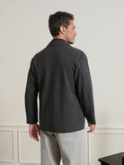 Charcoal Heather Murray Heather Twill Blazer Mens Blazer Suit Jacket 