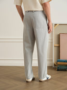 Grey Wythe Vintage Herringbone Trousers Mens Trouser Pants Relaxed Fit Herringbone Pattern ONS Clothing 