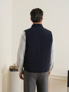 Shadow Navy Vertex Featherweight Vest Mens Lightweight Zip Up Vest Outerwear ONS Clothing