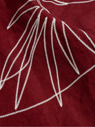 Red Veloso Shirt - Embroidered Palms Mens Embroidered Camp Collar Short Sleeve Shirt Far Afield 