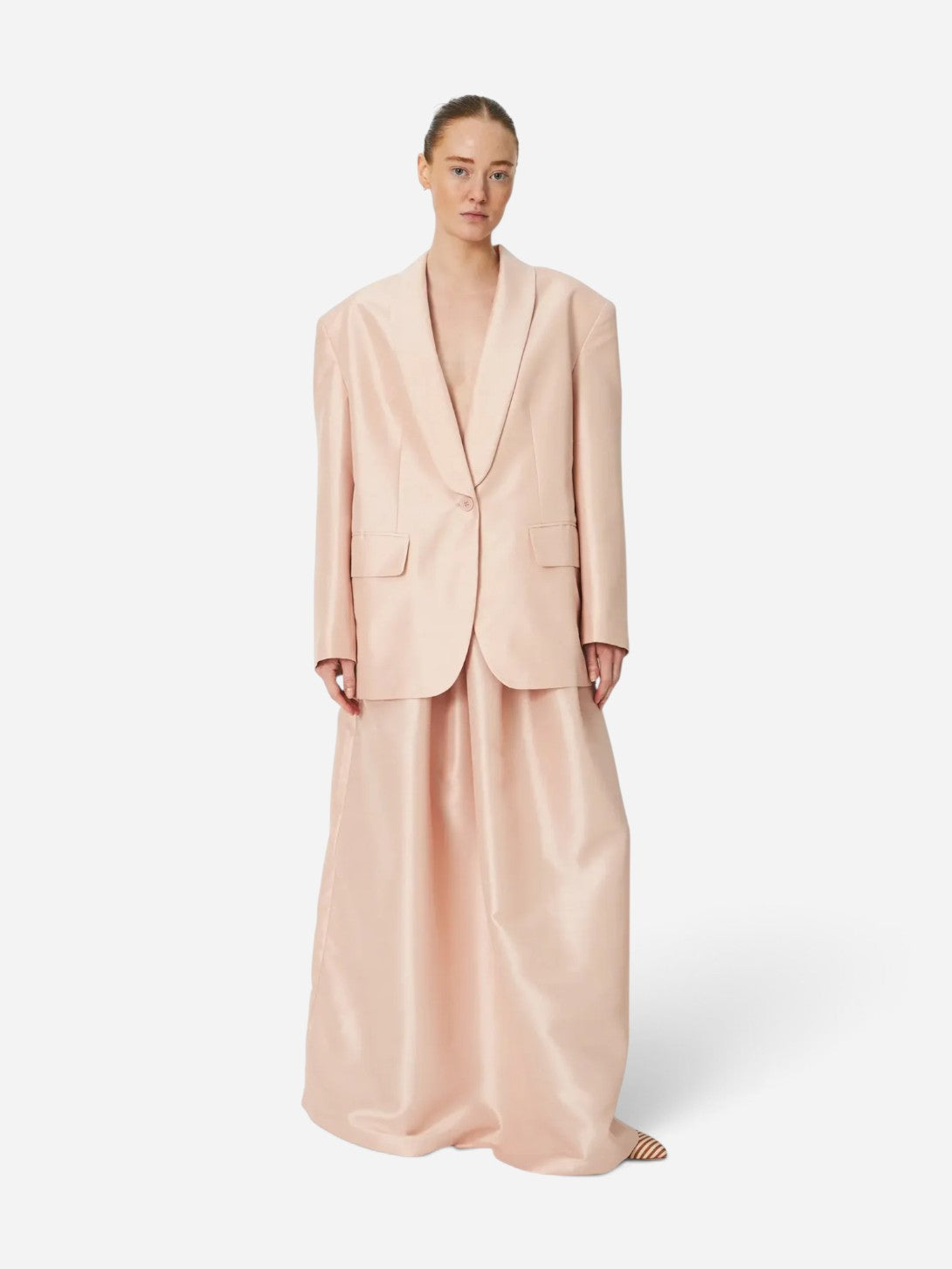 Rose Dust Festive Oversized Blazer Womens Blazer Stella Nova 