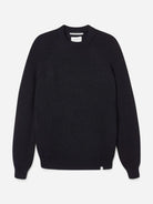 Navy Ford Crew Mens Wool Pullover Sweater 