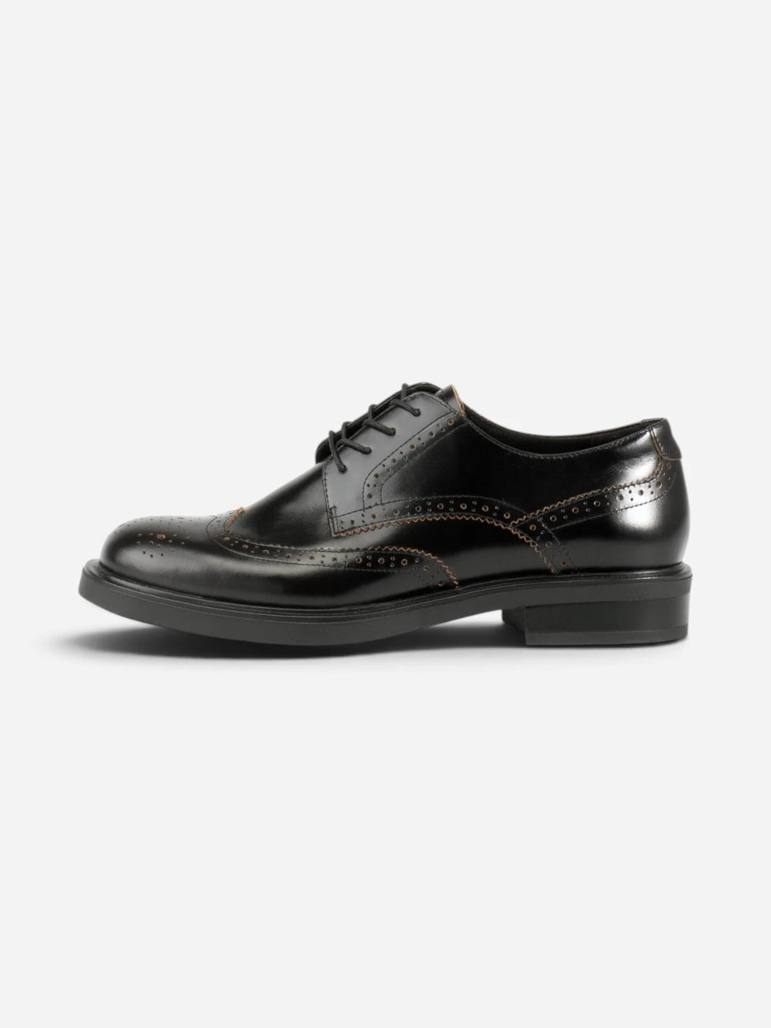 Black Freya Womens Leather Derby Dress Shoes Vagabond 