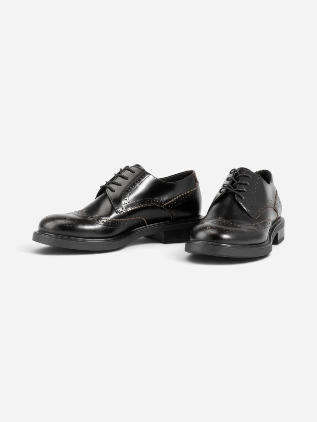 Black Freya Womens Leather Derby Dress Shoes Vagabond 