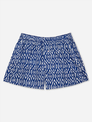 Blue Organic Cotton Ikat Boxer Druthers O.N.S