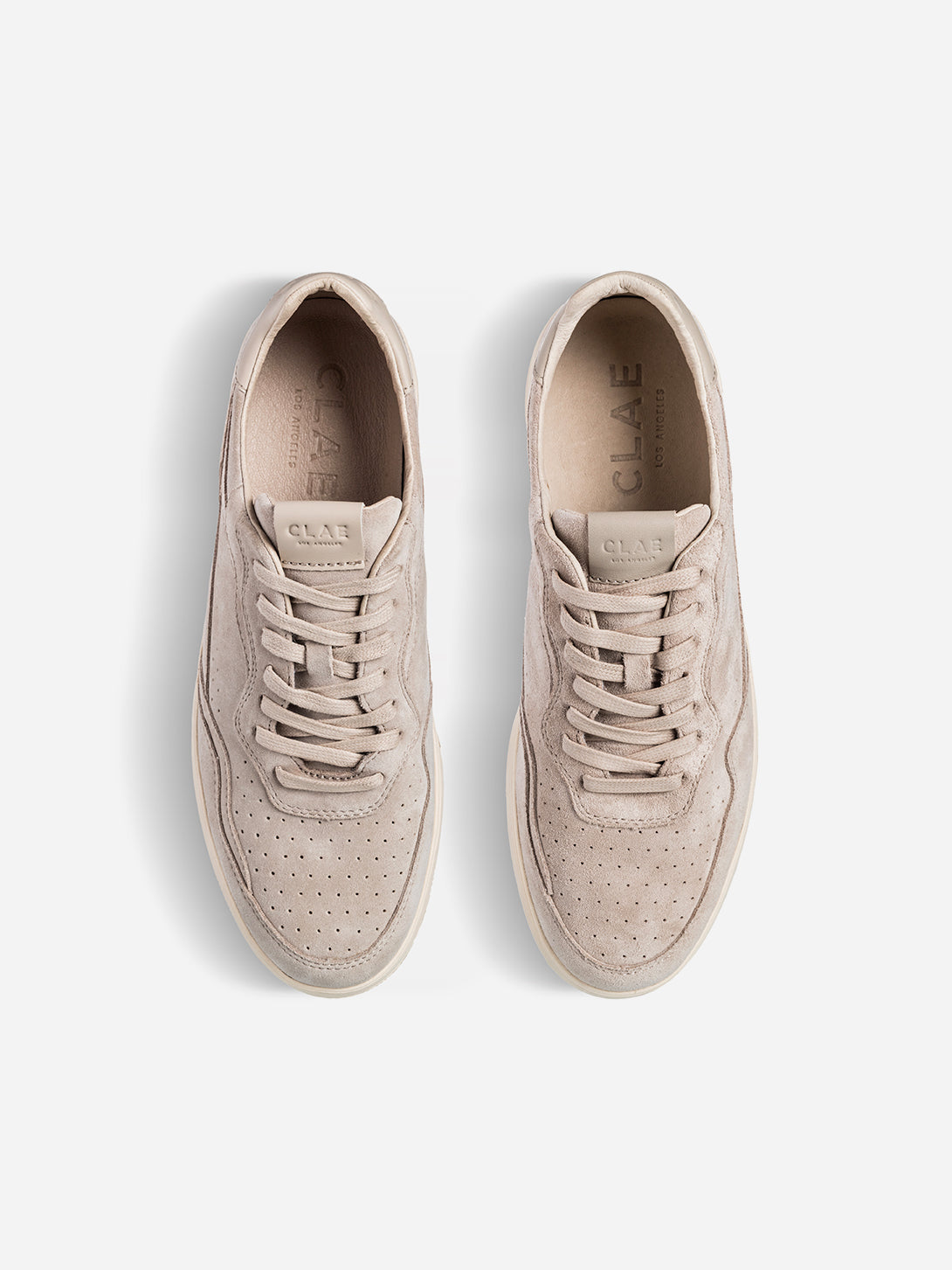 Feather Grey Suede Haywood Clae Sneakers Clae Los Angeles Shoes Fall Winter Collection