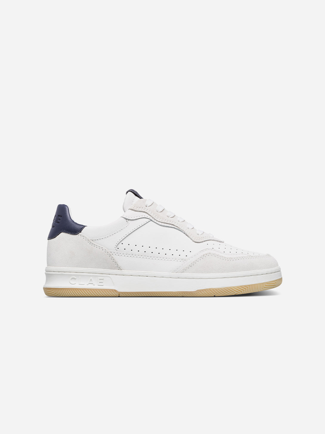 White Navy Light Natural Gum Haywood Clae Shoes Clae Footwear Los Angeles