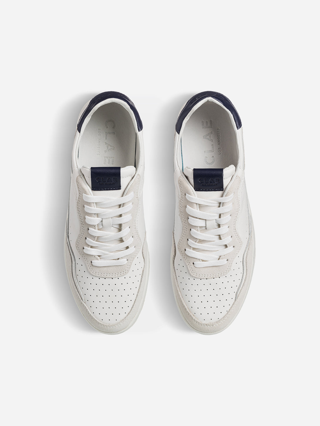 White Navy Light Natural Gum Haywood Clae Shoes Clae Footwear Los Angeles