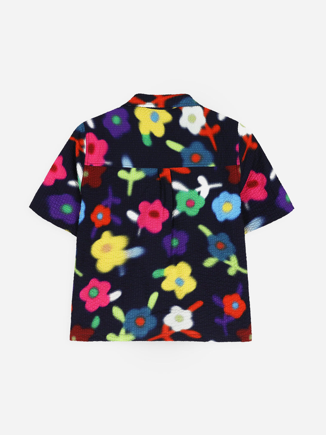 Trippy Flowers Cocktails for the Girls Shirt Womens Short Sleeve Camp Colalr Shirt Howlin Clothing 