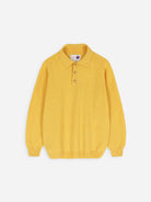 Sunny Up Soft Error Mens Yellow Knit Long Sleeve Pullover Polo Howlin Clothing 