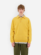 Sunny Up Soft Error Mens Yellow Knit Long Sleeve Pullover Polo Howlin Clothing 