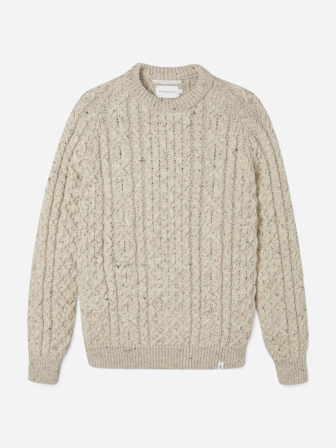 Hudson Aran Jumper Skiddaw Mens Knit Pullover Sweater Peregrin Clothing 