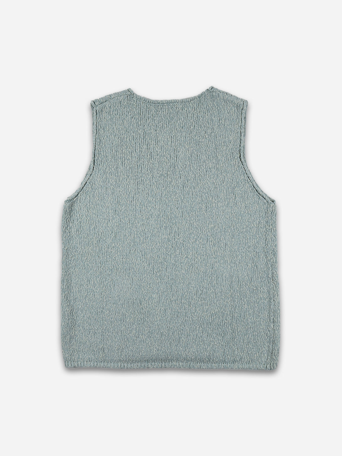 Blue Melange Nya Vest Womens Marle Sleeveless Vest Cotton V Neck 