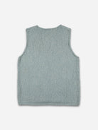 Blue Melange Nya Vest Womens Marle Sleeveless Vest Cotton V Neck 