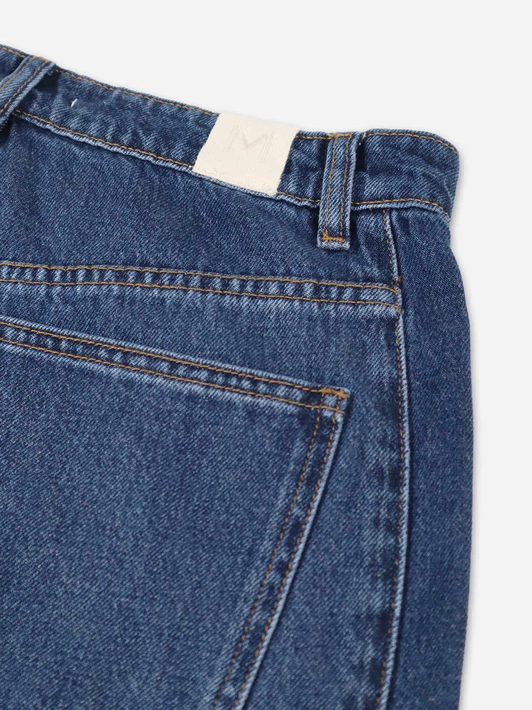 Indigo Border Jean Womens Jeans Marle Wide Leg Denim Two Tone 