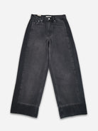 Black Border Jean Womens Jeans Marle Wide Leg Denim Two Tone 