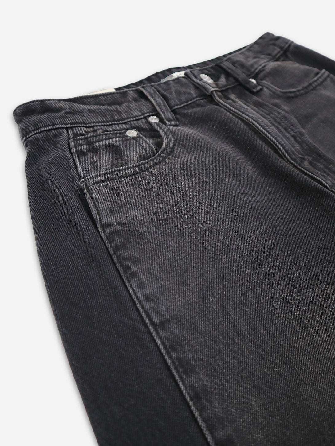 Black Border Jean Womens Jeans Marle Wide Leg Denim Two Tone 