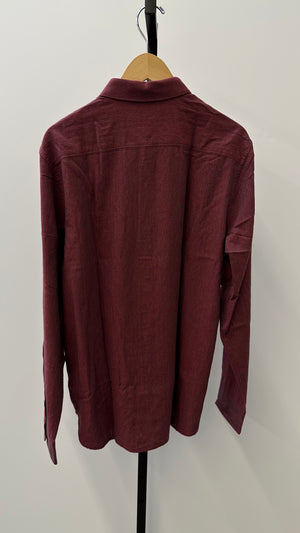 Ambrosia Red Onassis Herringbone Shirt
