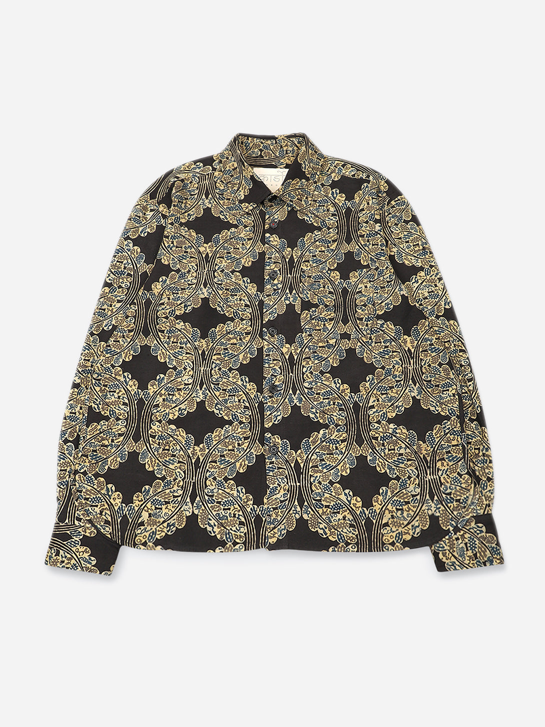 AJK25 Luis Shirt Mens Mini Checkered Kardo Button Up Woven Shirt Patterned